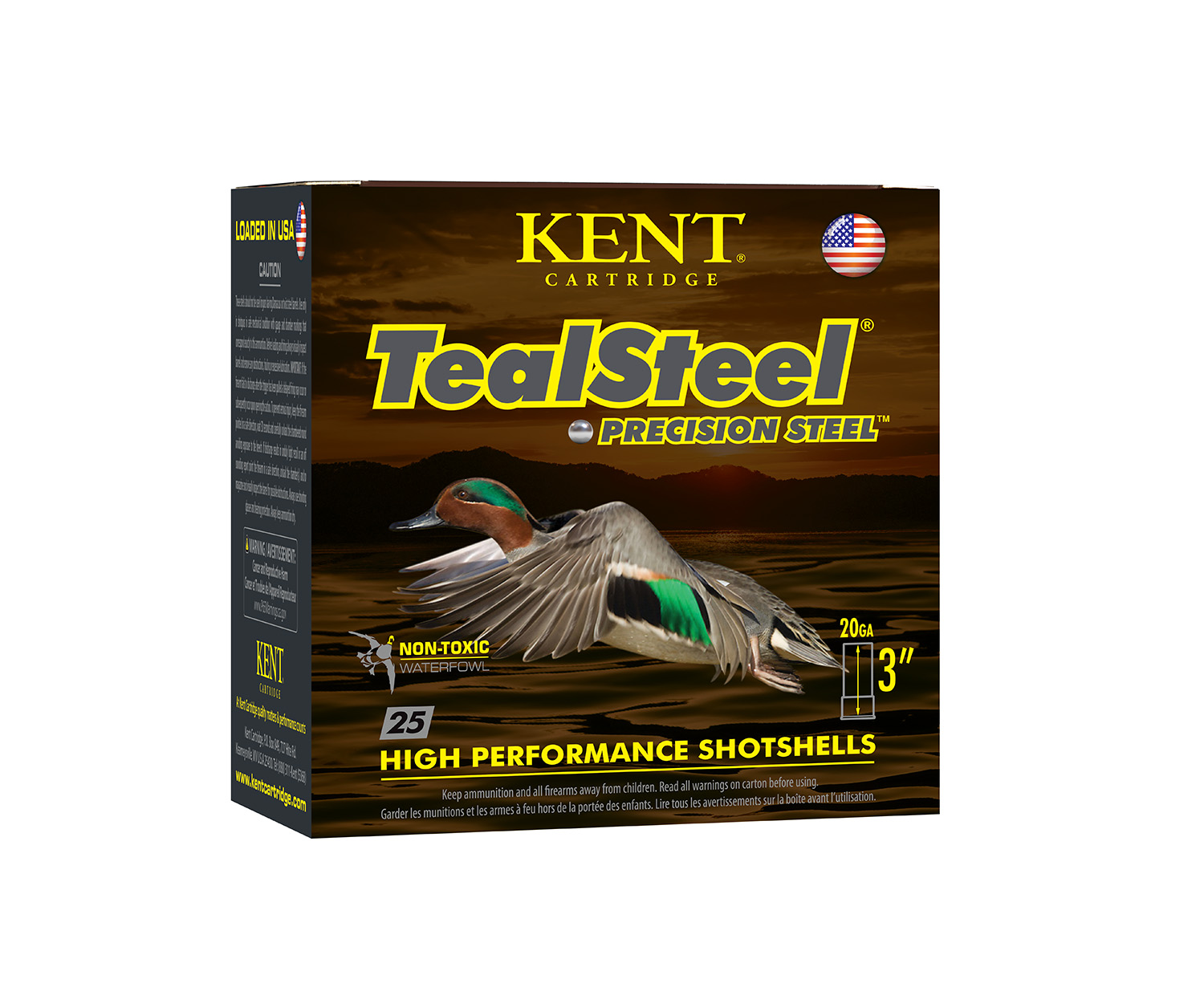 Kent Cartridge KTS203286 TealSteel Precision Steel 20 Gauge 3 1oz 6 Shot 25 Per Box/10 Case