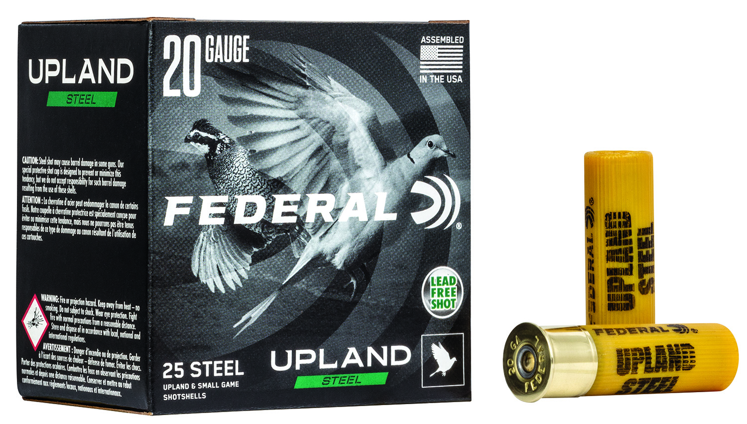 Federal Upland Steel 20 Gauge 2-3/4" 7/8 oz #7.5 Steel Shotshells (25/ct)
