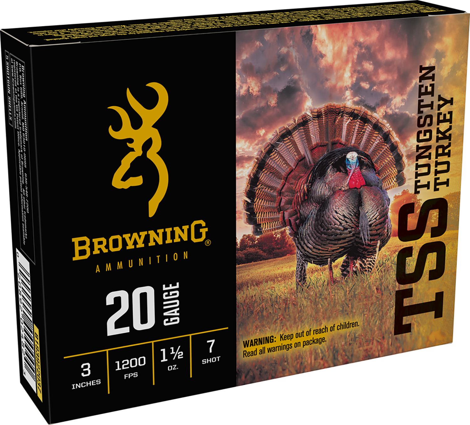 Browning TSS Turkey 20 Gauge Ammo 3" 1 1/2 oz 7 Shot 1200 fps
