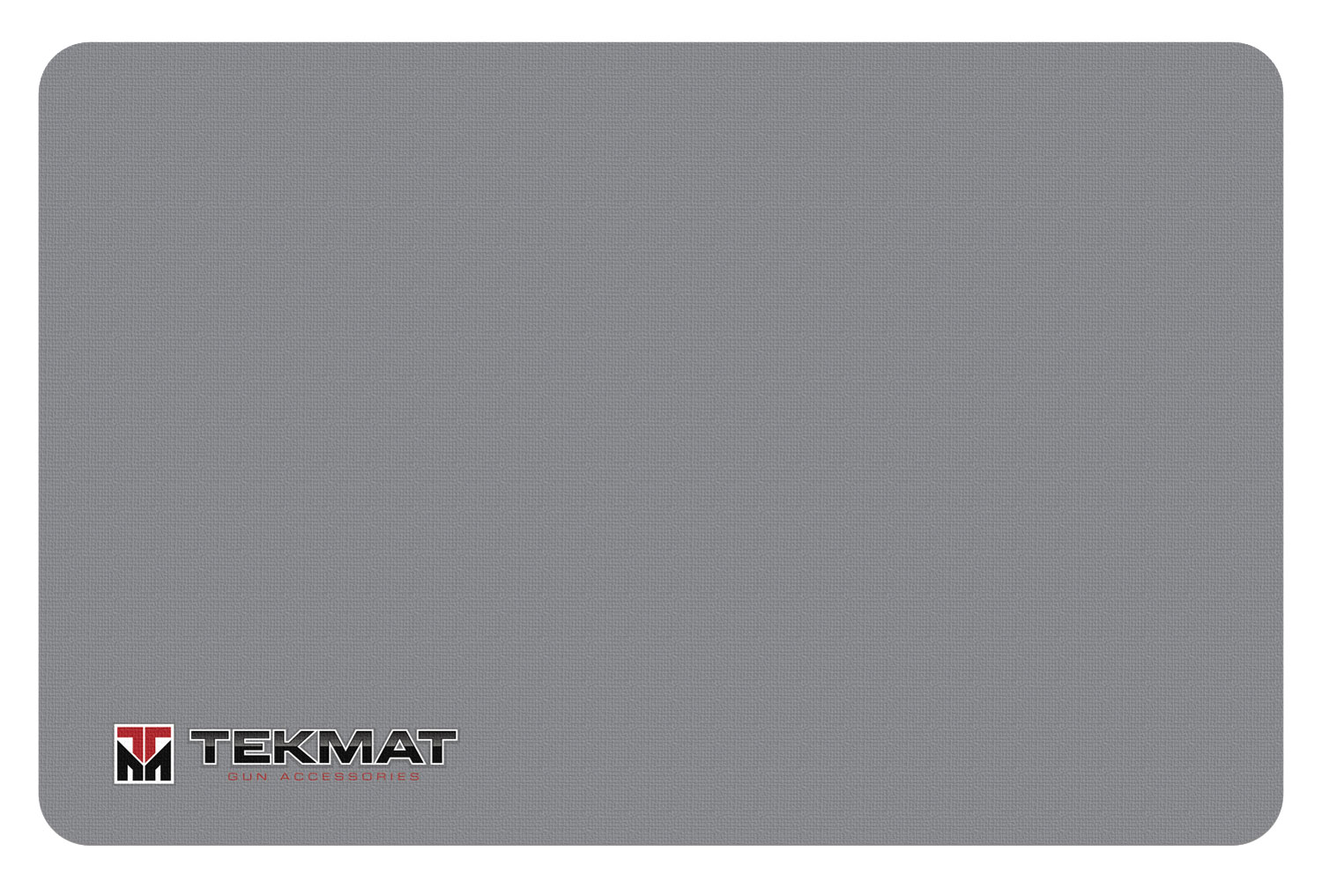 TekMat TEKR17TMLOGOGY Cleaning Mat Gray Rubber 11"x17" TEKMAT Logo
