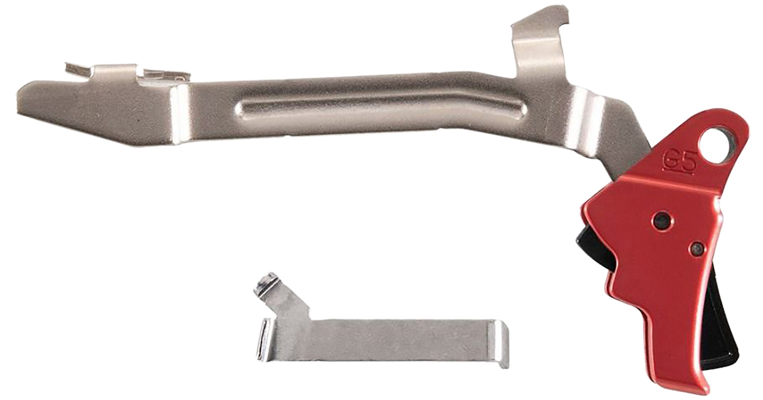 Apex Tactical 102156 Red Aluminum Trigger Kit Glock 17/19/19X/26/34/45 Gen5 - Apex Tactical Specialties - ACTION ENHANCEMENT