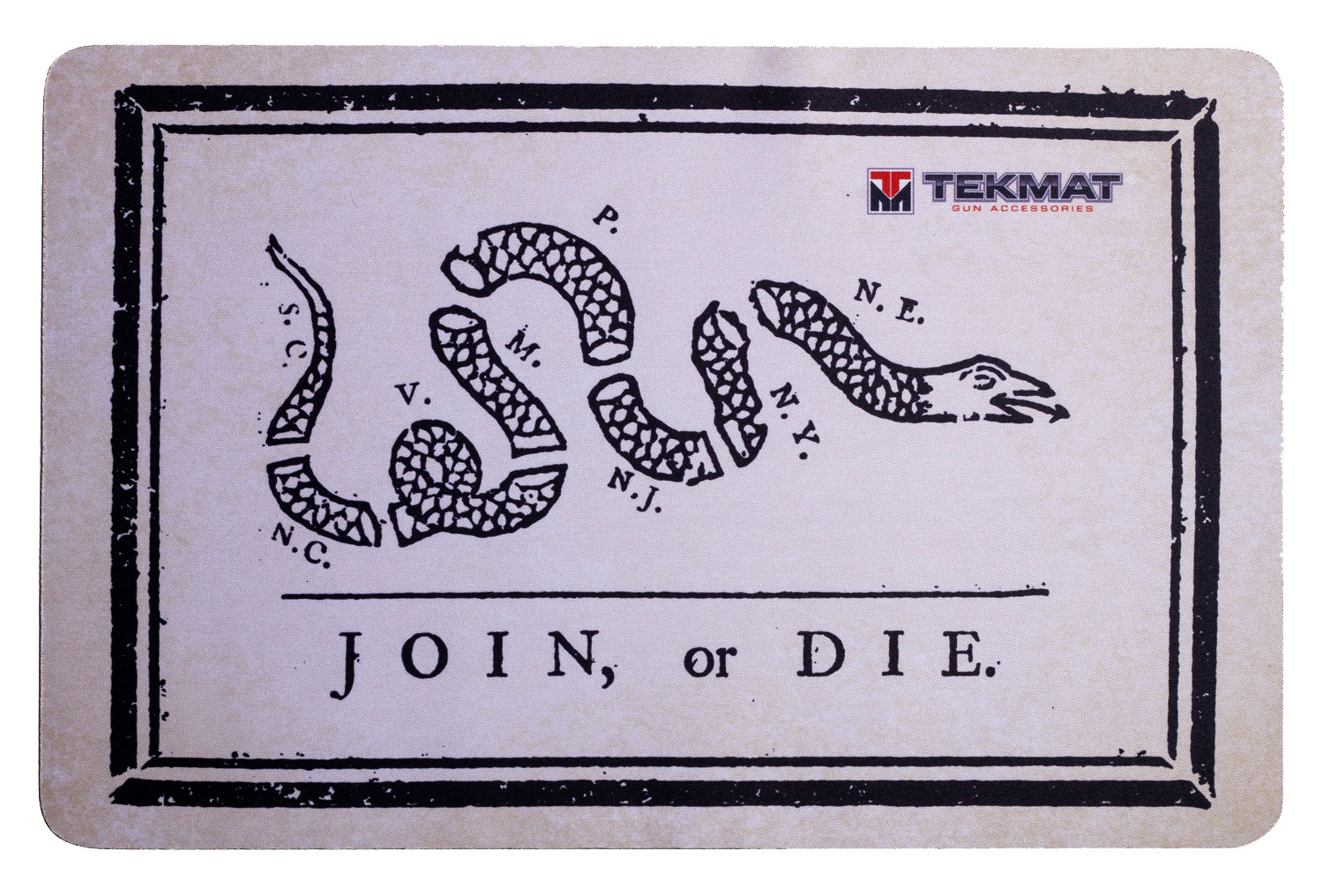 TekMat Join or Die Gun Cleaning Mat 17" Black/Gray R17-JOIN