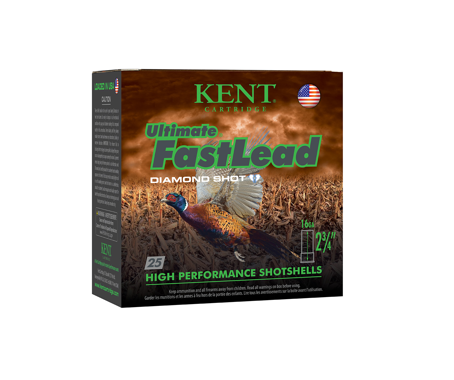 Kent Cartridge K162UFL285 Ultimate Fast Lead 16 Gauge 2.75