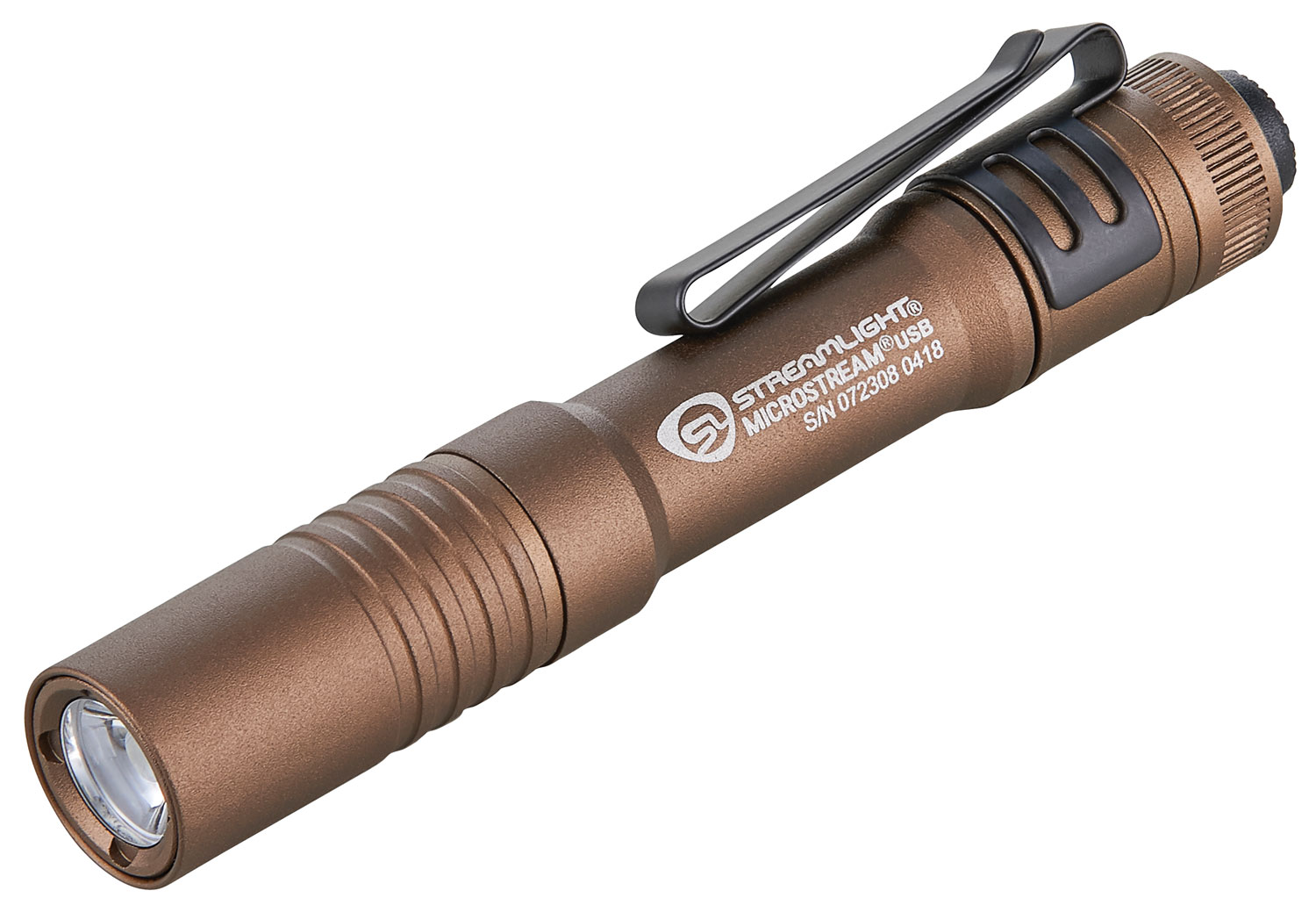 Streamlight 66608 MicroStream USB Pocket Light  Coyote 50/250 Lumens White C4 LED Streamlight 66608 MicroStream USB Pocket Light  Coyote 50/250 Lumens White C4 LED