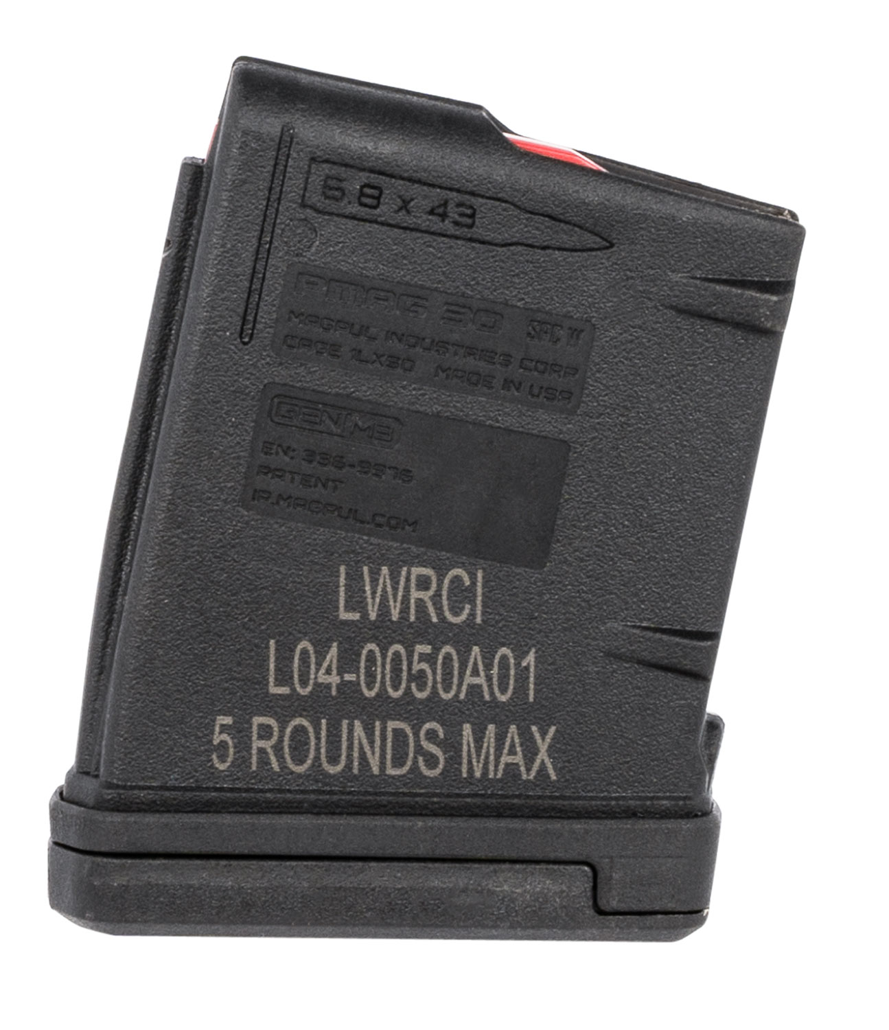LWRC International PMAG 5rd 6.8 SPC Black Polymer Magazine