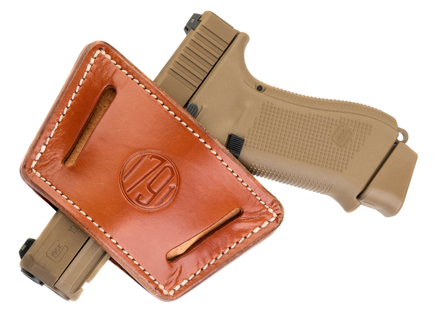 1791 Gunleather UIW-X-CBR-A Universal IWB/OWB Holster, Large, Brown