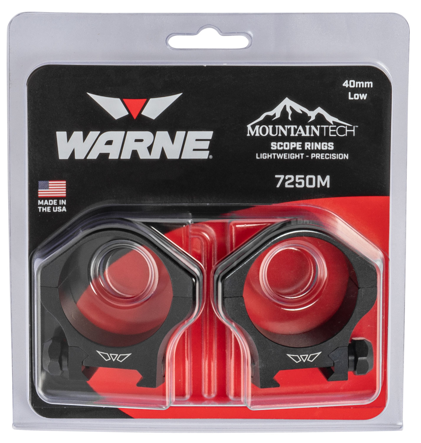 Warne Mountain Tech Scope Rings 7250M – Brilliant 40mm Scope Rings 7 Warne Mountain Tech Scope Rings 7250M additional view