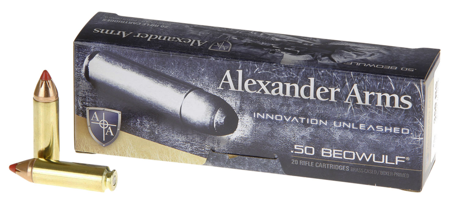 Alexander Arms AB300FTXBOX FTX 50Beowulf 300gr Hornady 20 Per Box/10 Case