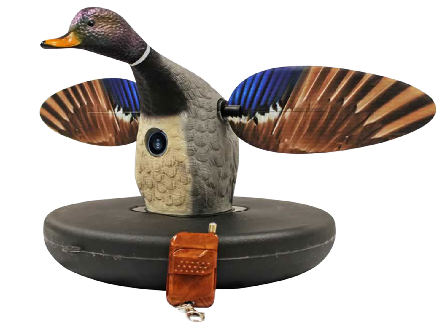 Mojo HW2494 Mallard Decoy 4 AA Remote Control Floater True Feather Detail