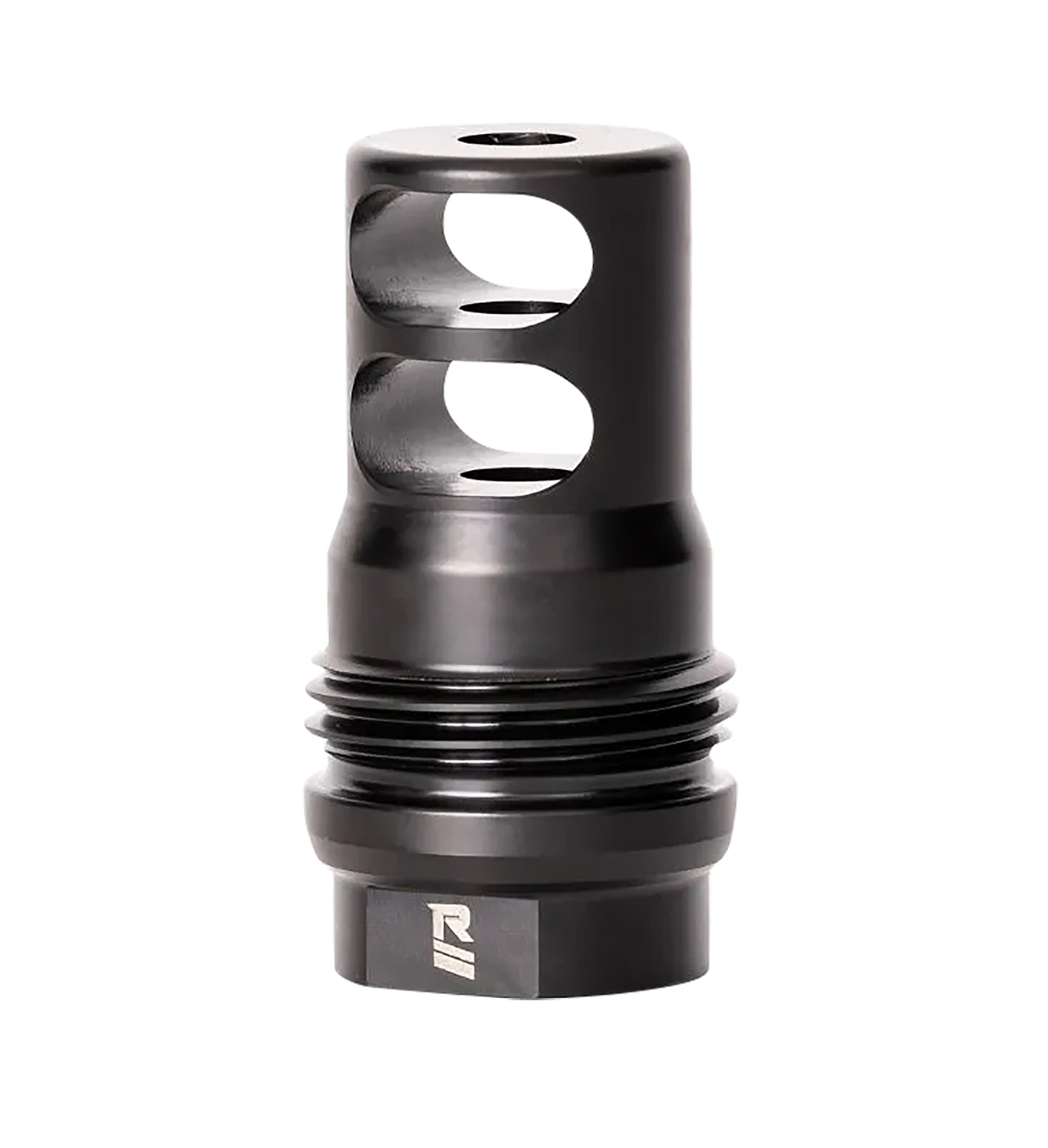 Rugged Suppressor MB010 2 Port Brake  Black for 1/2"-28 tpi Threads & 2.16" OAL for 5.56x45mm NATO Radiant762, Surge762, Razor762 & Micro30 Suppressors