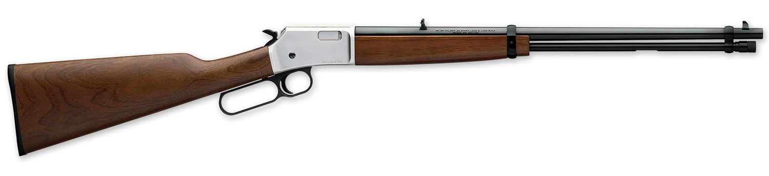 Browning BL-22 FLD 22 Long Rifle 20 in Satin Nickel 15+1 Lever Action