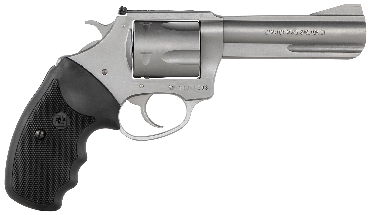 Charter Arms 79942 Pitbull Large 9MM Luger 5 Shot 4.20" Matte Stainless - CHARTER ARMS - 9mm