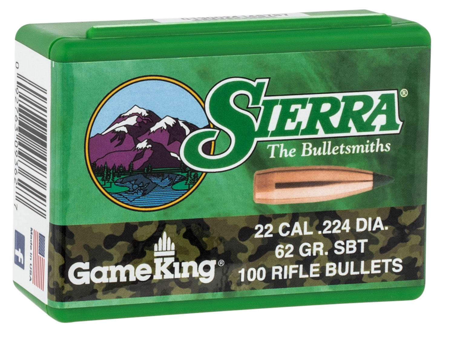 Sierra 9362 GameKing  62gr Spitzer Boat Tail 100/Box