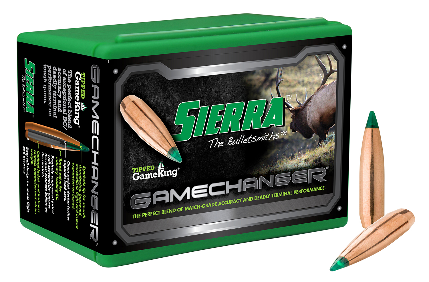 Sierra 4625 Tipped GameKing .30 Caliber 125 Grain 100 Count Bullets