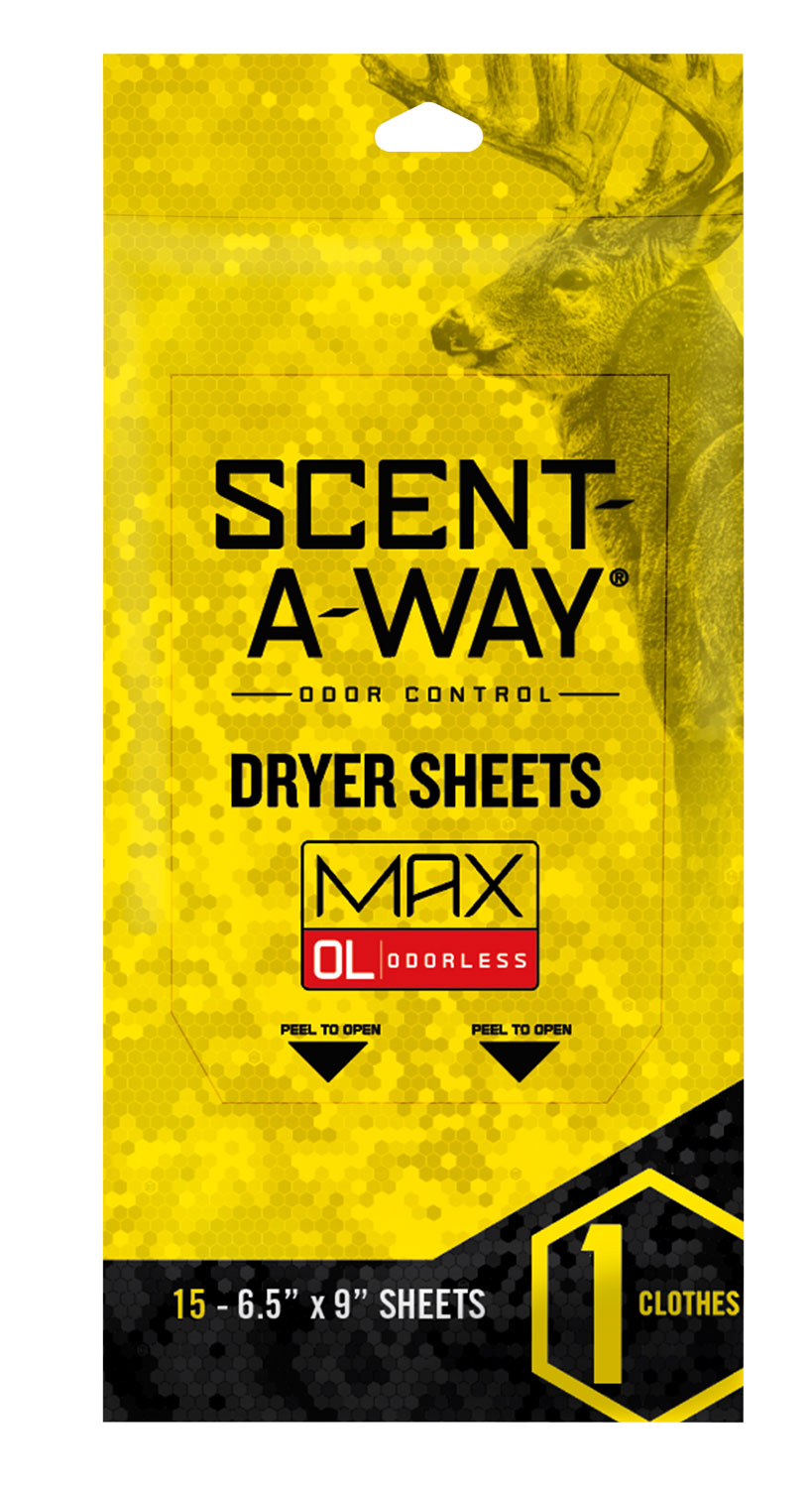 Scent-A-Way 07707 Max Dryer Sheets Odor Eliminator Odorless Scent Dryer...-img-0