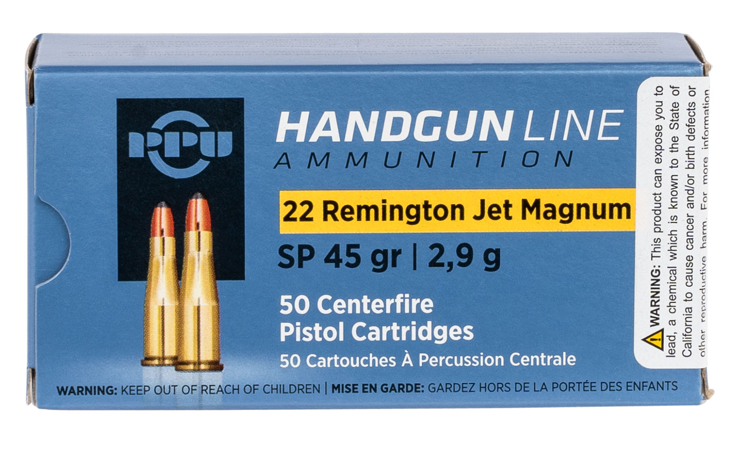 Prvi Partizan PPH22RJ .22 Rem Jet Magnum 45gr Soft Point 50/Box - Prvi Partizan - 22 Rem Jet Mag for sale at TheGunDock