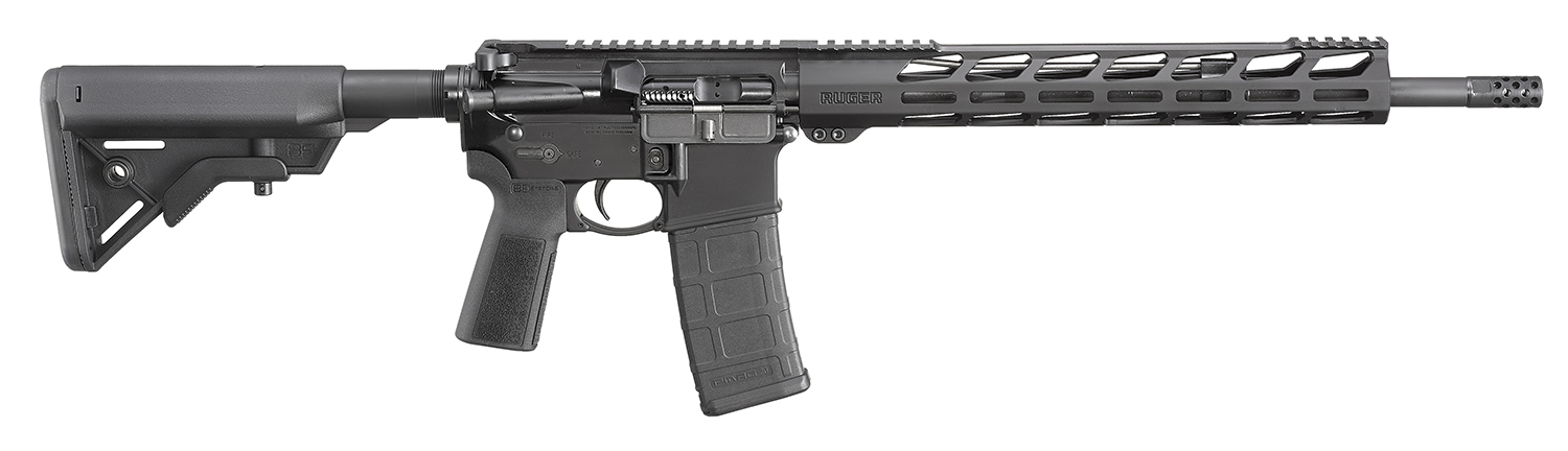 Ruger 8542 AR-556  5.56x45mm NATO 16.10 30+1 Black Hard Coat Anodized Adjustable B5 Bravo Stock Black B5 Grip