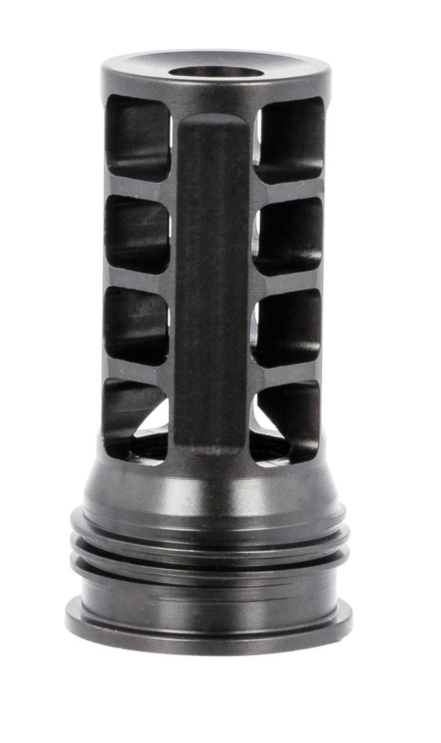 Huxwrx 1598 QD 338 Muzzle Brake Black with 3/4-24 tpi Threads &  2.30 OAL for 338 Cal AR-Platform