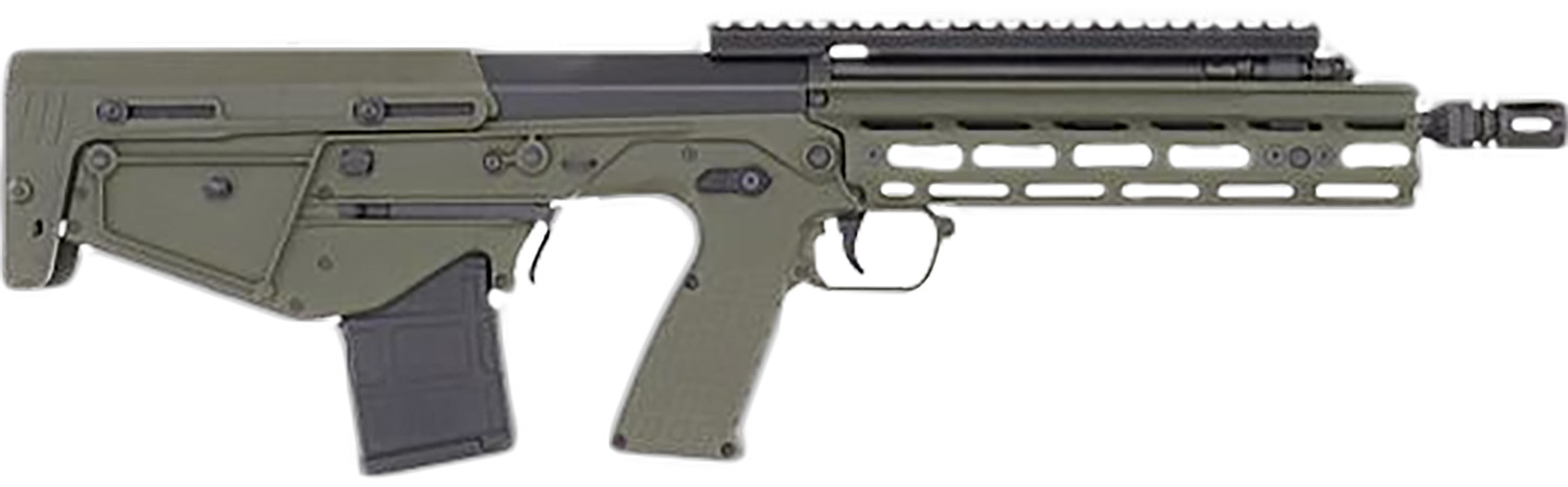 Kel-Tec RDB Defender Green AR-15 Rifle - .223 Rem/5.56, Ambidextrous, M-LOK Handguard, Collapsible Stock, 16" Barrel