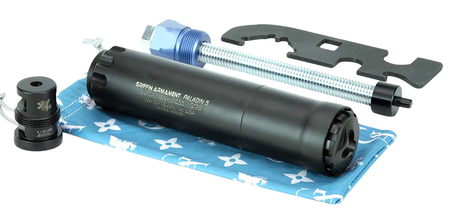 Griffin Armament GAPD5W Paladin 5 Suppressor 5.56 NATO Titanium Black
