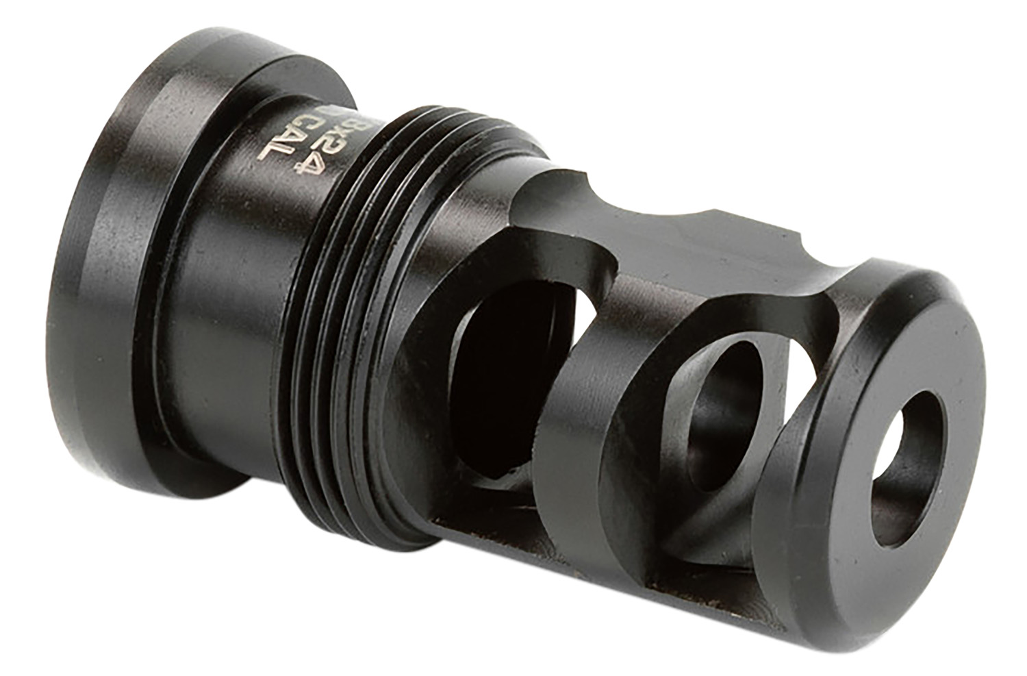 Griffin Armament TMPB65MM5824 Paladin 2 Port Taper Mount Black Melonite QPQ 17-4 Stainless Steel with 5/8-24 tpi Threads, 1.88 OAL & 1.07 Diameter for 6.5mm