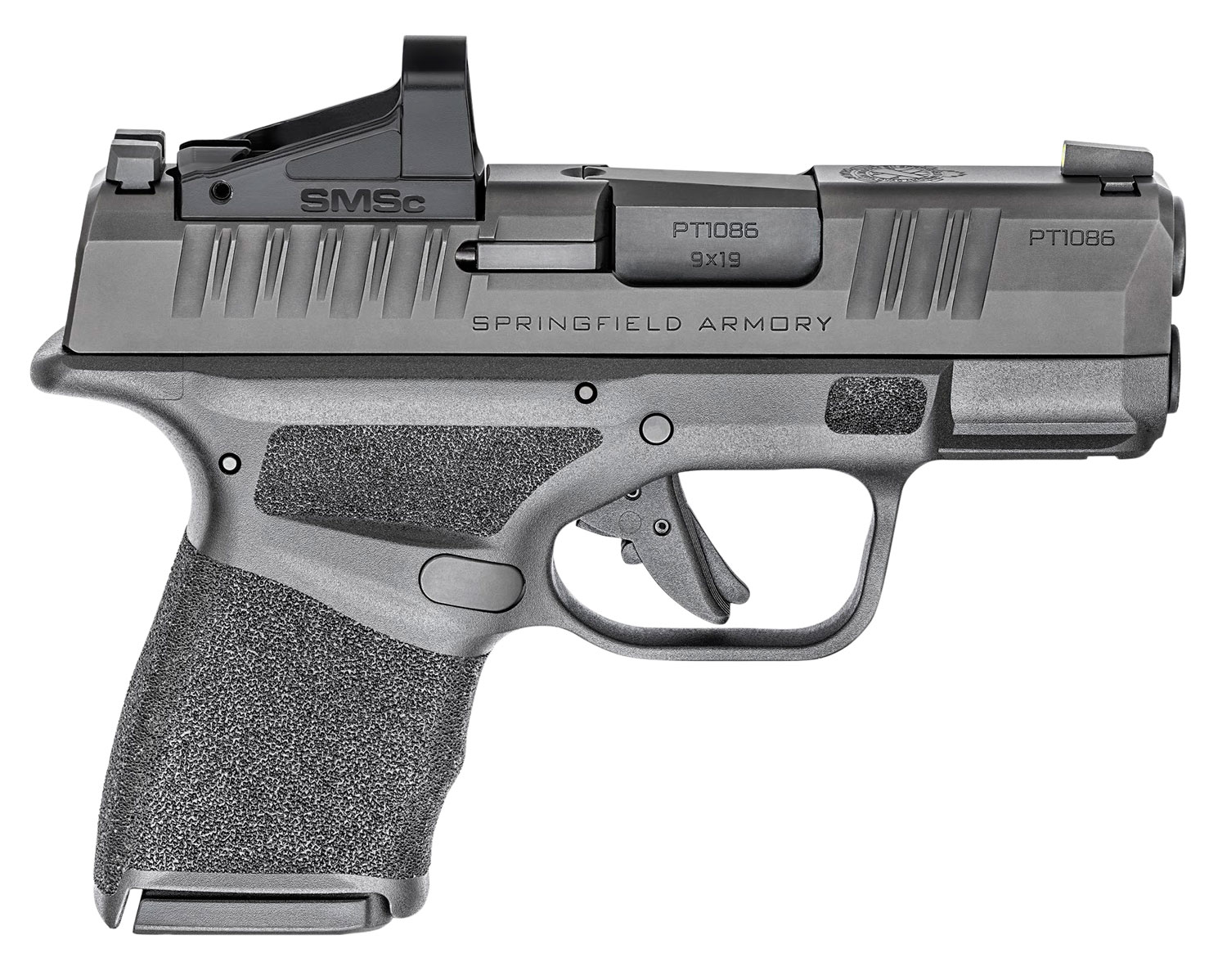 Springfield Armory Hellcat 9mm Micro-Compact OSP Pistol, Shield SMSc Red Dot, 3" Barrel, 11+1 & 13+1 Rounds, Black Polymer Grip, Tritium & Luminescent Sights