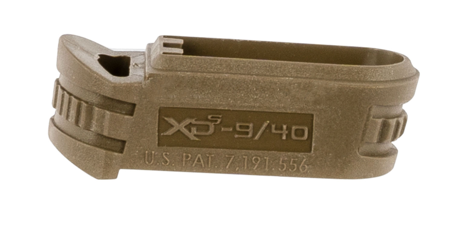 Springfield Armory XDS5902MFDE Backstrap Sleeve made of Polymer with Flat Dark Earth & 1 Piece Design for 9mm Luger Springfield XD-S with #2 Backstrap & 3"-4" Barrel - Springfield Armory - 9mm Luger