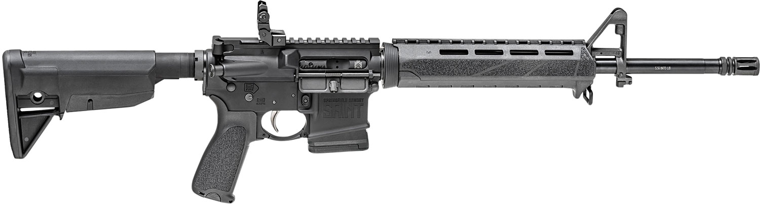 Springfield Armory ST916556BMALC Saint  5.56x45mm NATO 16" 10+1 Black Hard Coat Anodized Rec Black Trinity Force Breach Blade Stock Black Bravo Mod 3 Grip Right Hand with M-LOK Handguard