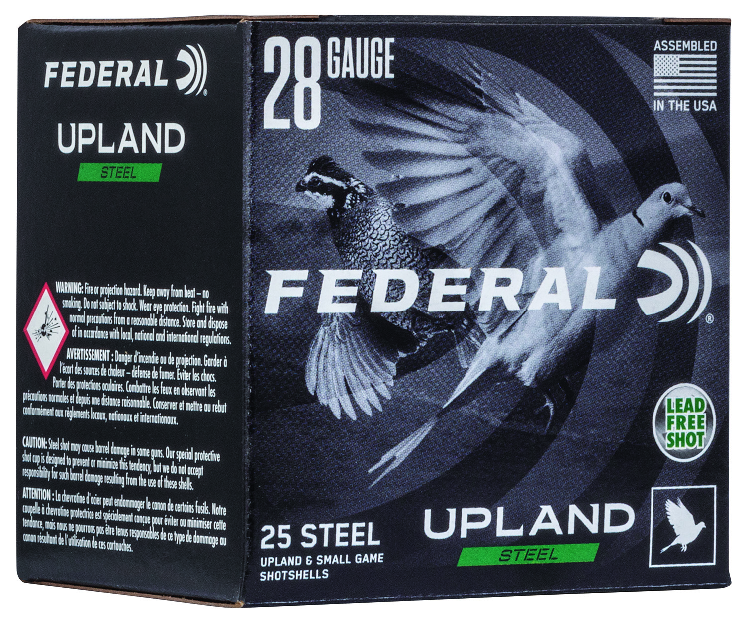Federal Field & Range Steel 28 Gauge Shotshell Ammo (2-3/4"), #6 Steel, 25 Rounds