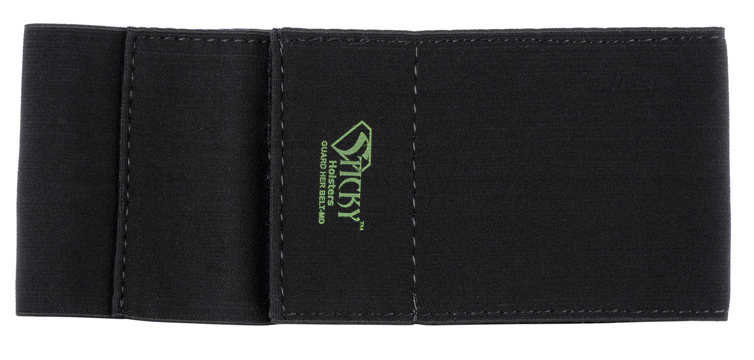 Sticky Holsters GHBMD Guard Her Garter Medium Black Elastic 20-31"