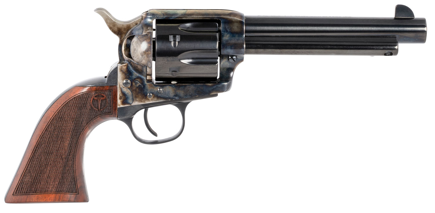 Taylor's Smoke Wagon 45 LC Revolver 5.5" Barrel Case Hardened/Blued Finish - TAY - 45 Colt (LC)