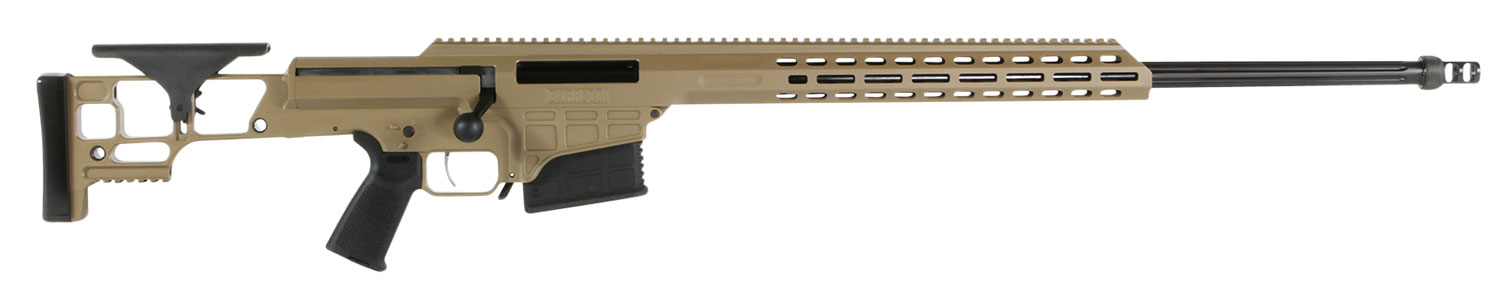 Barrett 18503 MRAD  338 Lapua Mag 26 10+1 Flat Dark Earth Cerakote Flat Dark Earth Fixed Adjustable Comb Stock Black Polymer Grip Right Hand