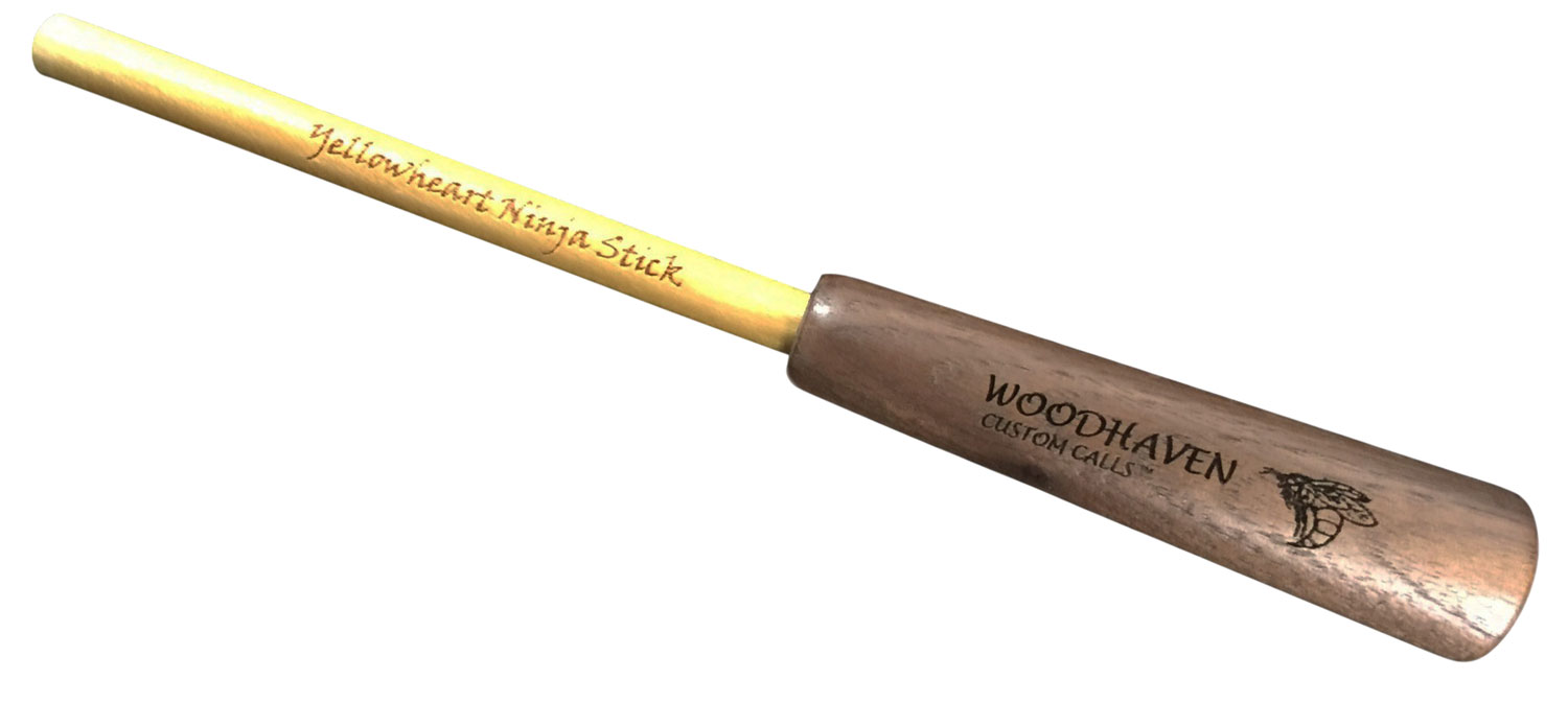 Woodhaven WH085 Ninja Stick Striker Yellowheart Walnut Turkey Call