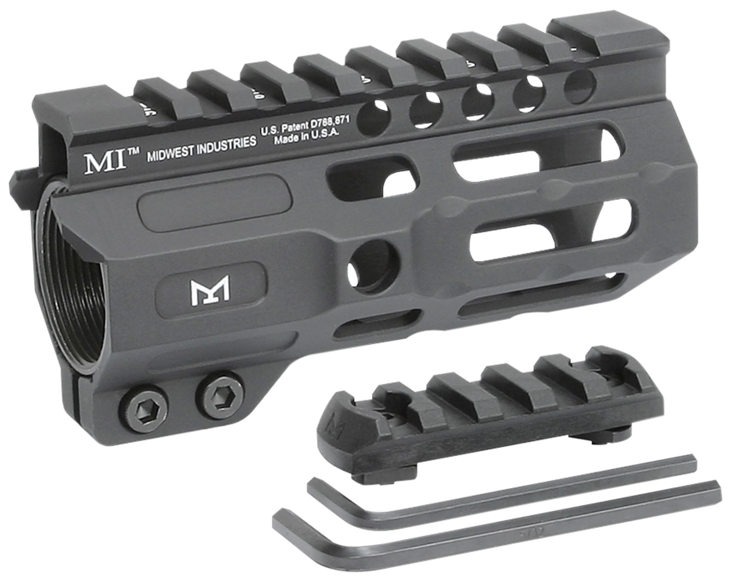 Midwest Industries MICRM45 AR-15 4.5" M-LOK Handguard Black Anodized - Midwest Industries