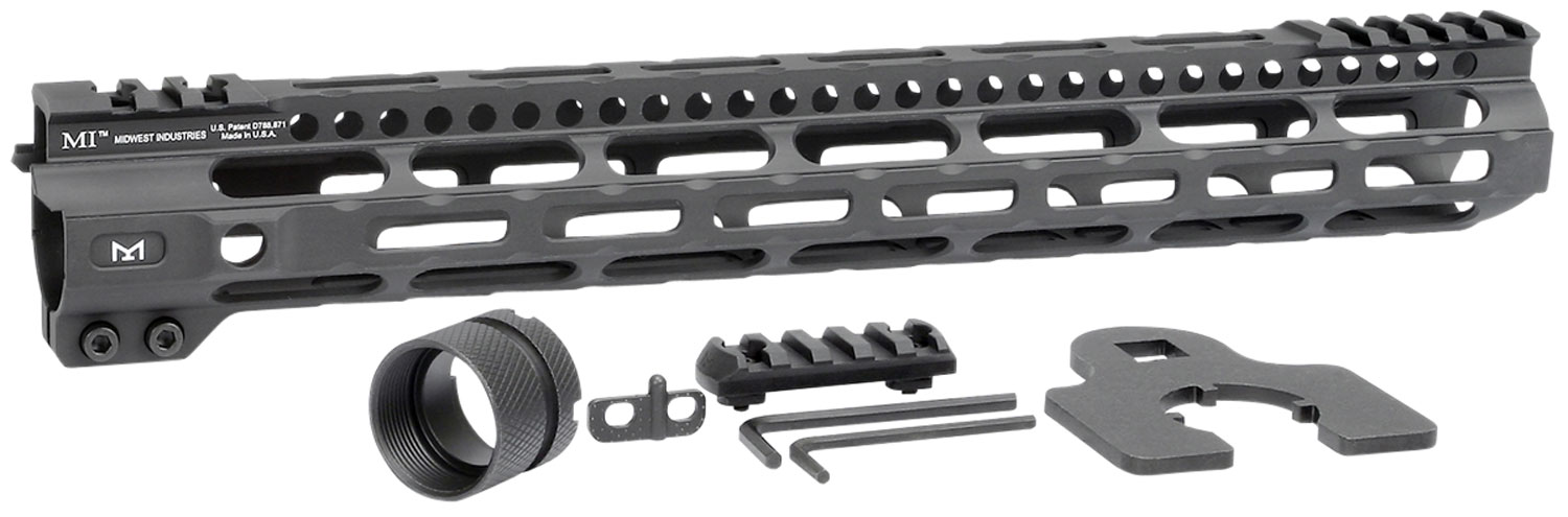 Midwest Industries MICRLW14 Combat Lightweight AR-15 Black Hardcoat... - Midwest Industries