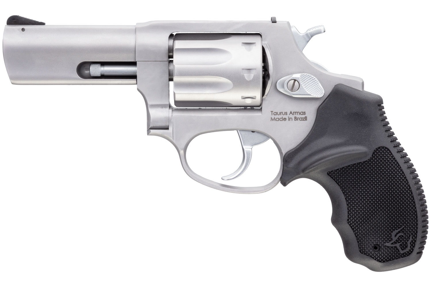 Taurus 2942M039 942 Revolver 22 WMR 8rd 3" Barrel, Overall Matte Finish Stainless Steel & Finger Grooved Black Polymer Grip