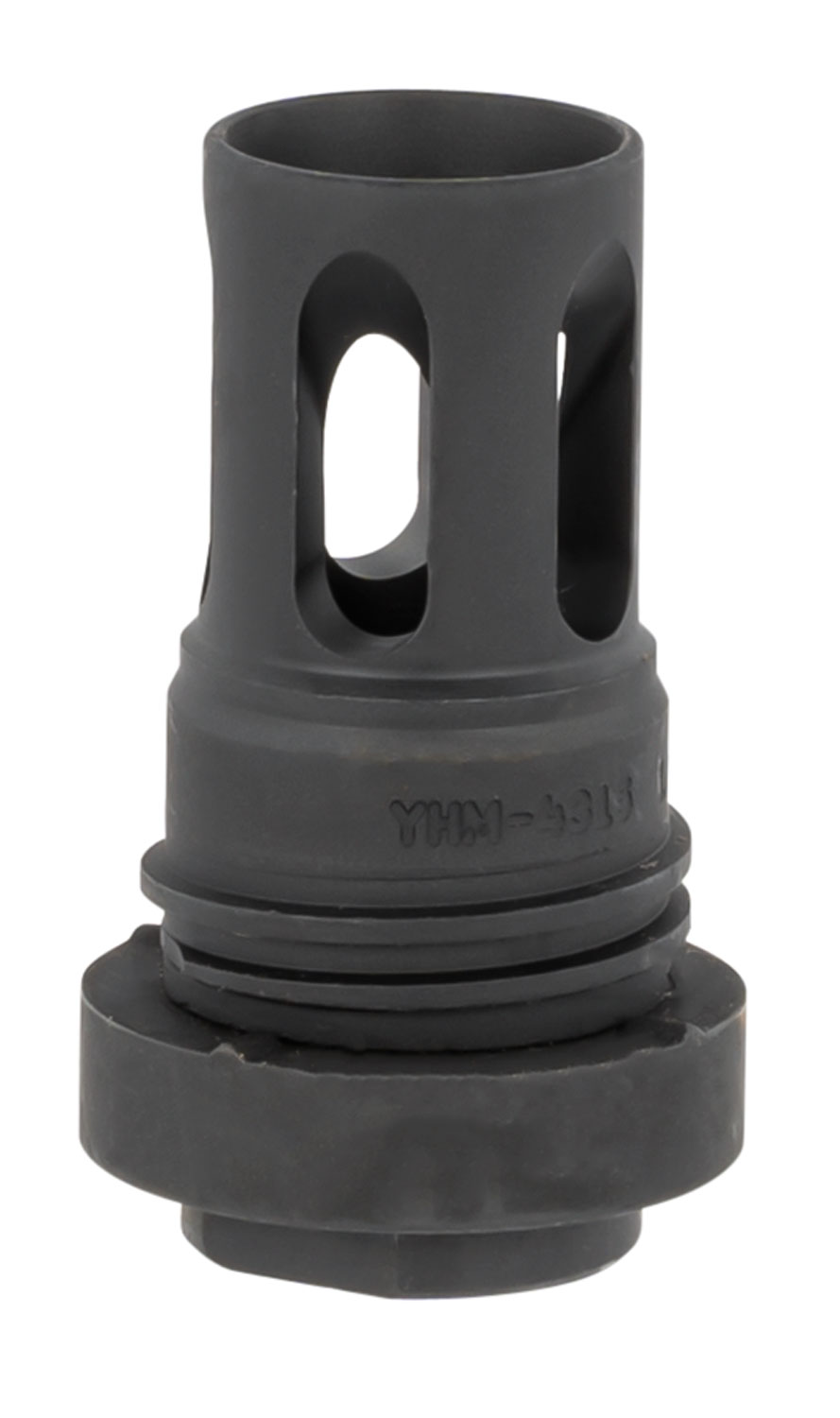 Yankee Hill 431536A Mini QD Flash Hider Black Phosphate Steel with 1/2-36 tpi Threads & 2.13 OAL for 5.56x45mm NATO AR-Platform