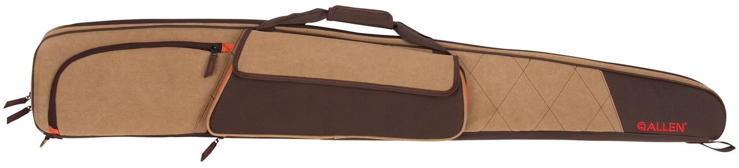 Allen Humbolt Shotgun Case 52 in Tan Cotton Canvas Lockable Padded Handle