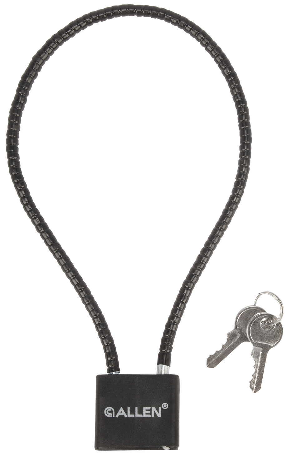 Allen 15414 Cable Gun Lock  Open With Key Black Stainless Steel Firearm Fit- Handgun/Rifle/Shotgun