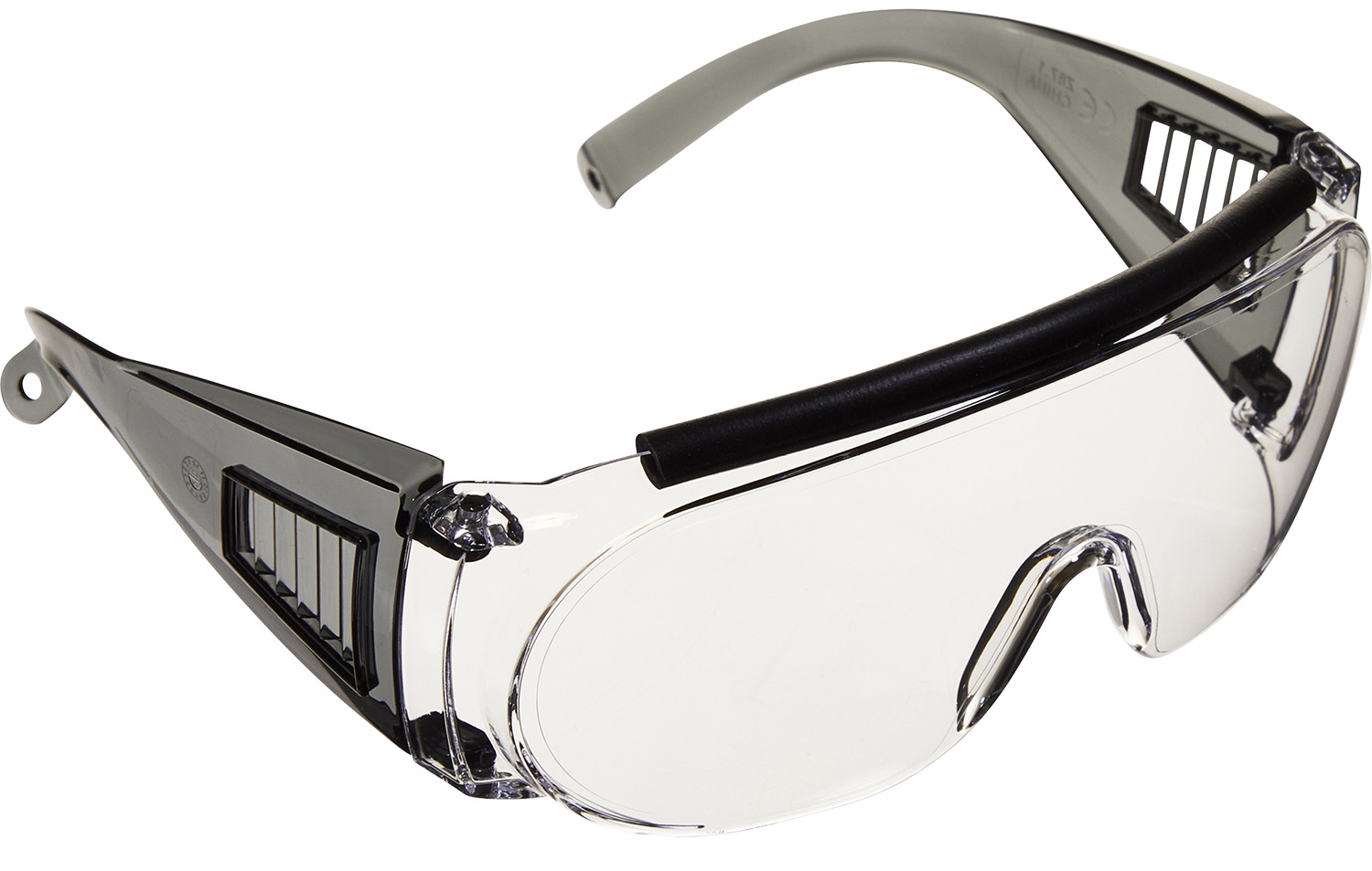 Allen 2169 Shooting & Safety Fit-Over Glasses Adult Clear Lens Gray Frame-img-0