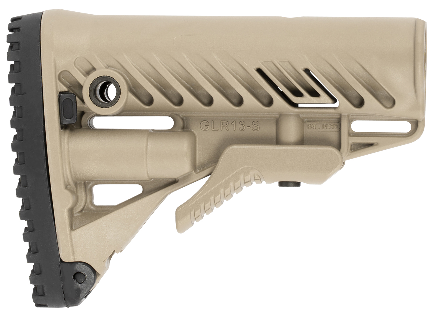 FAB Defense FXGLR16T GLR-16 Buttstock AR-15/M16 FDE Polymer