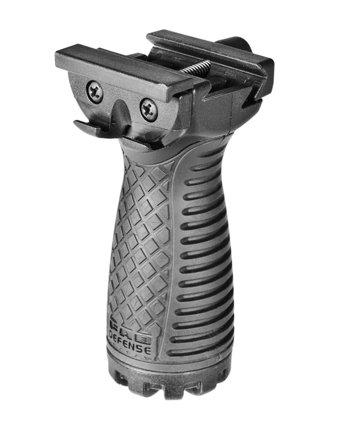 FAB Defense Fxrsgb RSG Stout Grip Ribbed Black Polymer With Rubber FX-RSGB