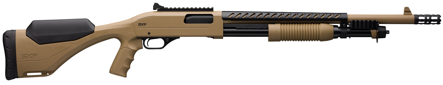 Winchester Repeating Arms 512410395 SXP Extreme Defender 12 Gauge 3 18 5+1 Flat Dark Earth Rec/Barrel Flat Dark Earth Fixed Pistol Grip with Adjustable Comb Stock