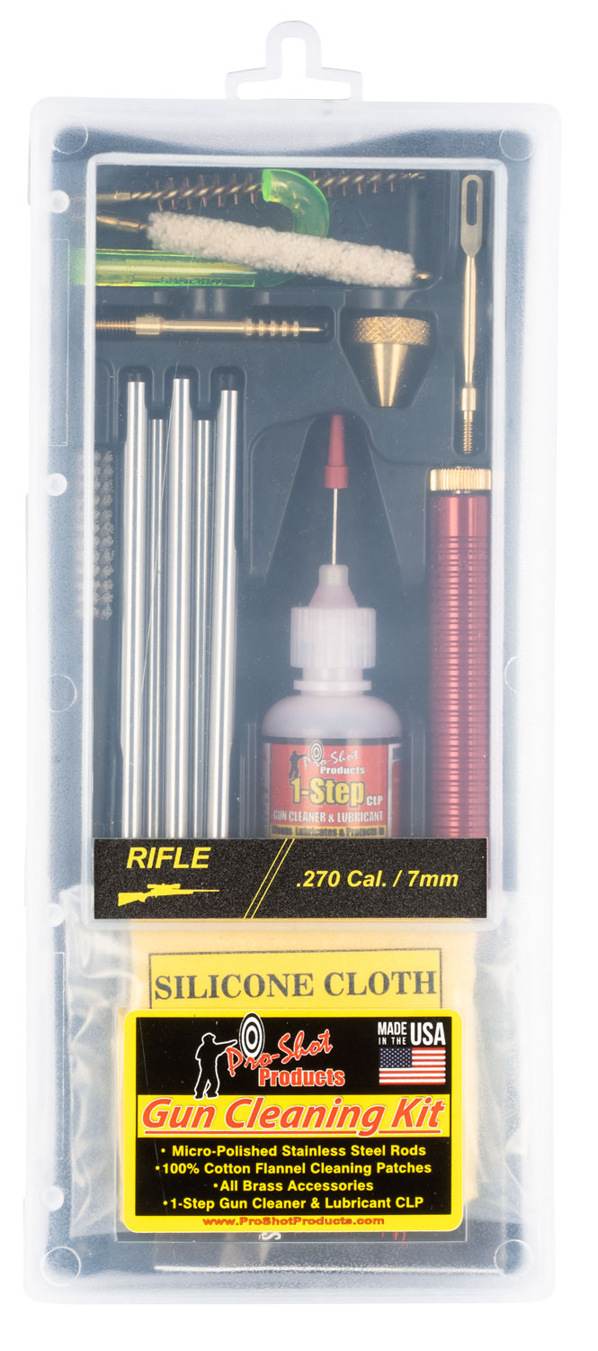 PRO-SHOT PRODUCTS 270 Cal/7mm Classic Rifle Box Cleaning Kit (R270/7KIT)