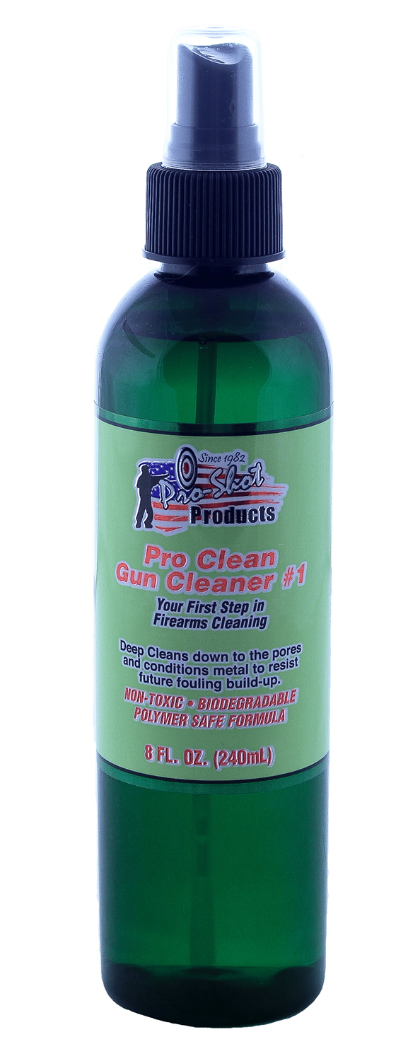 Pro-Shot PC8 Pro-Cleaner 8 oz Spray Bottle Gun Cleaner Non-Toxic Formula - Pro-Shot Products - 8 OZ
