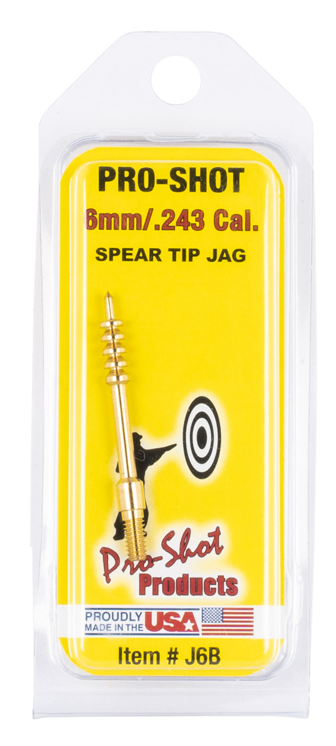 Pro-Shot J6B 6mm Rifle Brass Cleaning Jag - Spear Tip, #8-32 Thread - Pro-Shot Products - 6MM