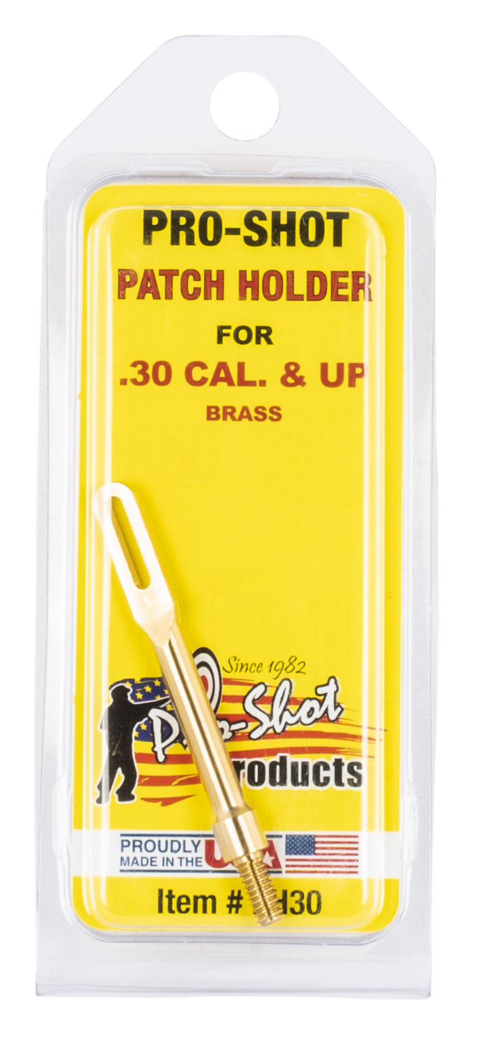 Pro-Shot PH30 Brass Patch Holder for .30-.50 Cal Rifle/Pistol, #8-32 Thread - Pro-Shot Products - 30 Cal