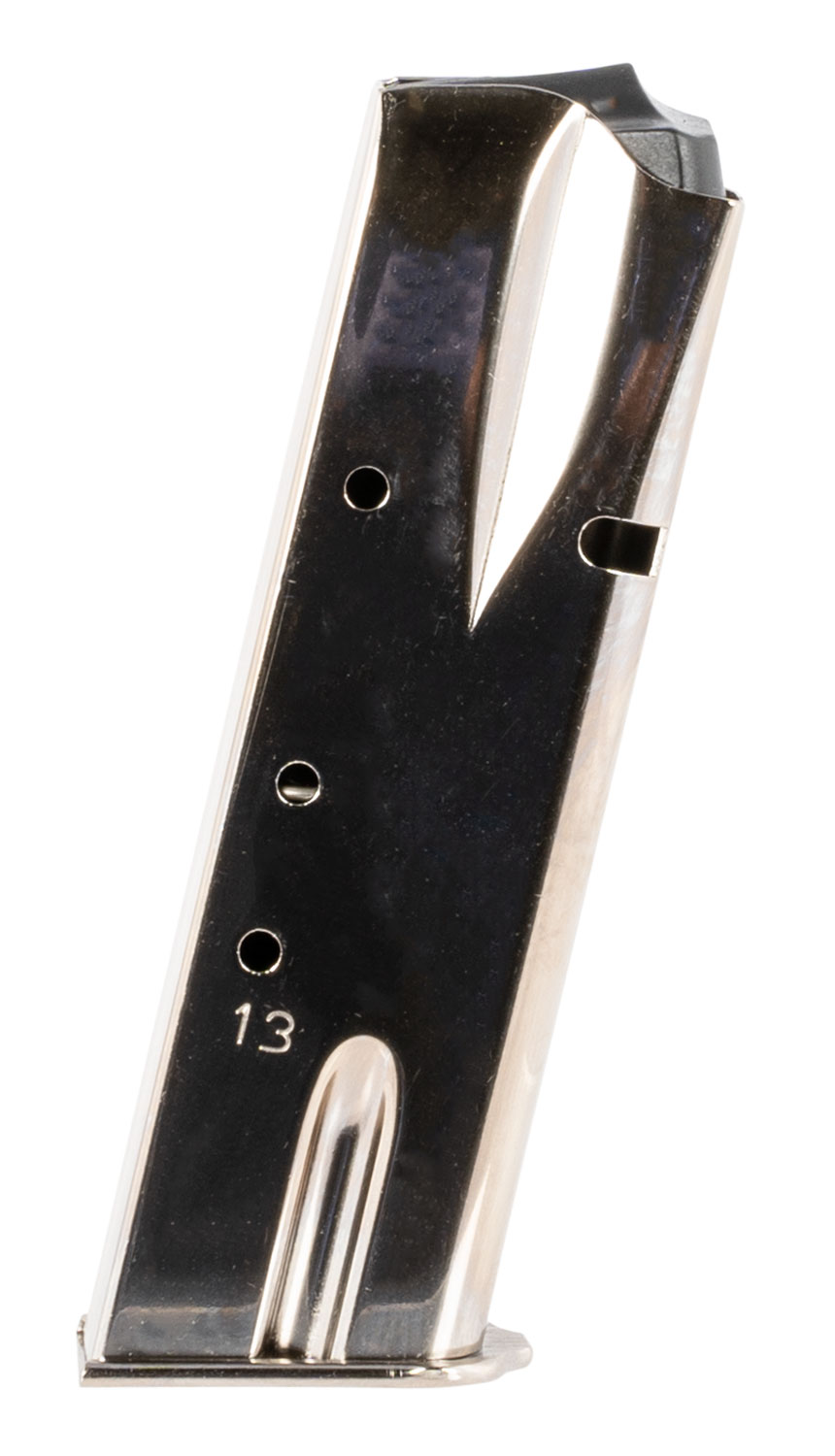 Mec-Gar MGBRHP13N 9mm 13rd Nickel Steel Magazine for Browning Hi-Power
