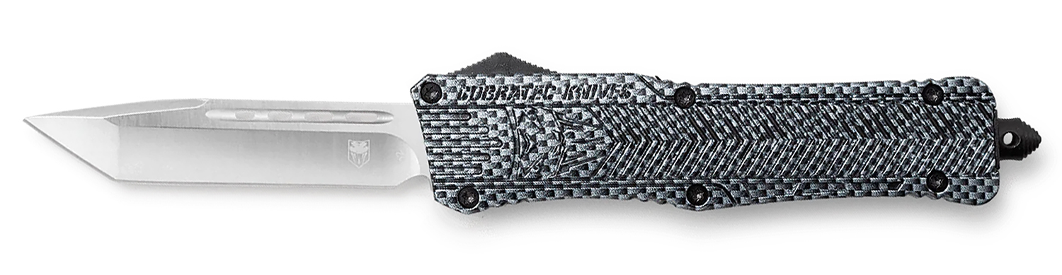 CobraTec Knives LCFCTK1LTNS CTK-1 Large 3.75" OTF Tanto Plain D2 Steel ...