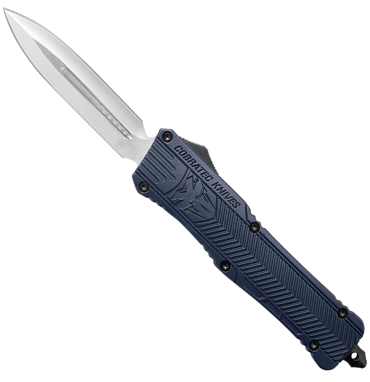 CobraTec LNYCTK1DAGNS CTK-1 Large 3.75" D2 Steel OTF Dagger NYPD Blue